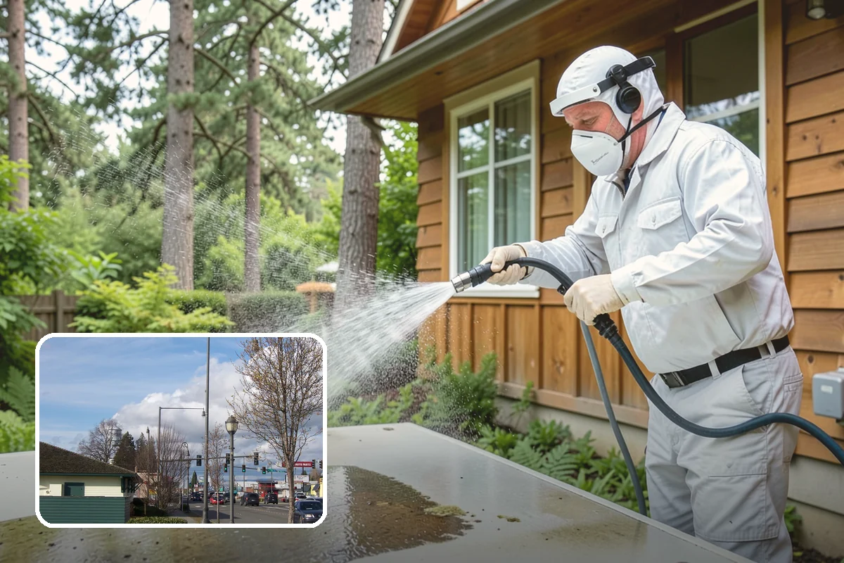 Fall Exterior Cleaning in Marysville, Snohomish County, WA - Strips away summer dust and the season's early leaf and needle fall