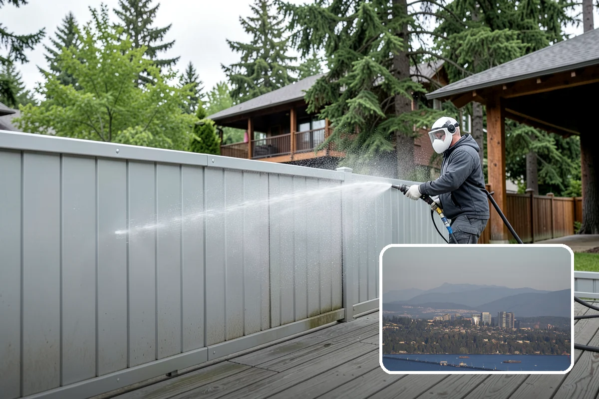 Fall Exterior Cleaning in Medina, King County, WA - Strips away summer dust and the season's early leaf and needle fall