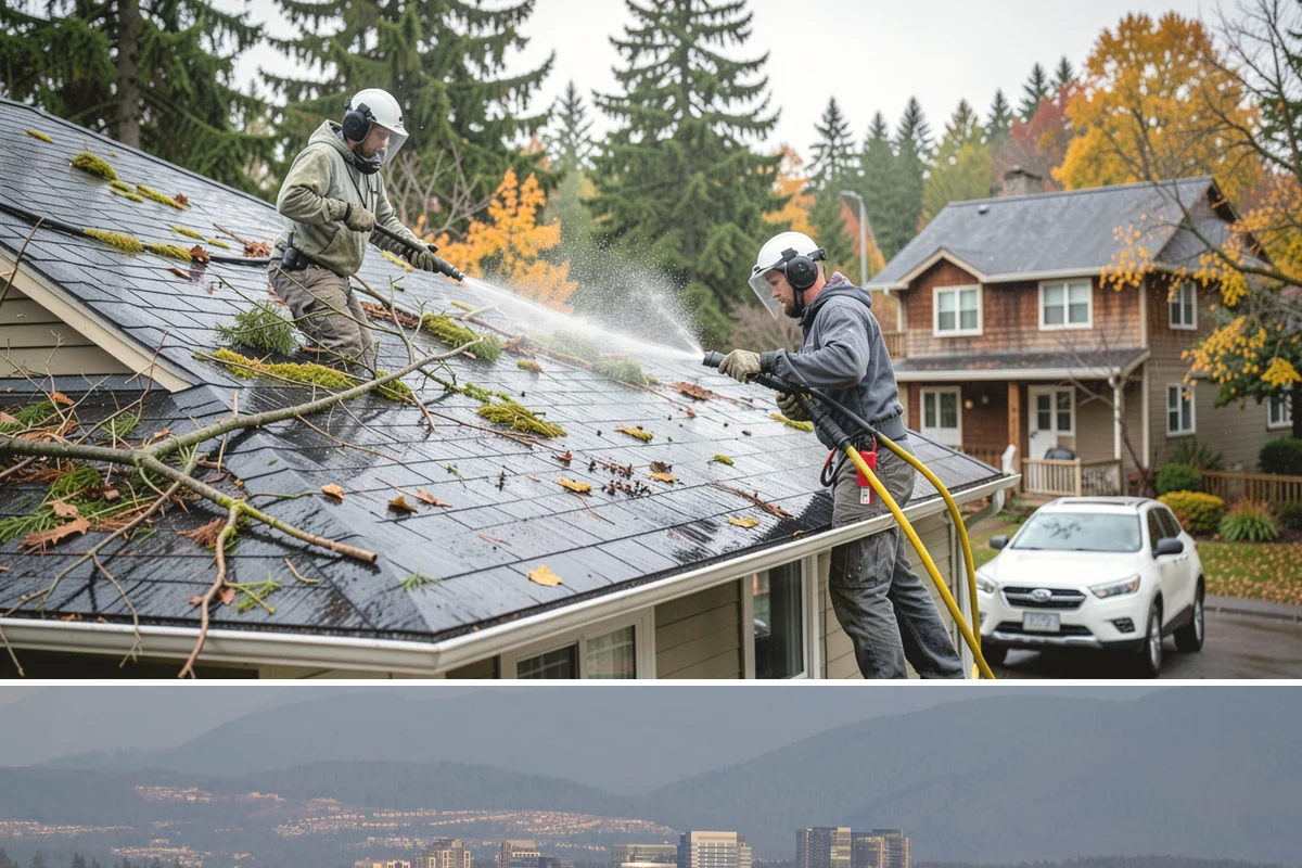 Fall Exterior Cleaning in Medina, King County, WA - September through early November works best, after the summer growing season and before persistent winter rain arrives.