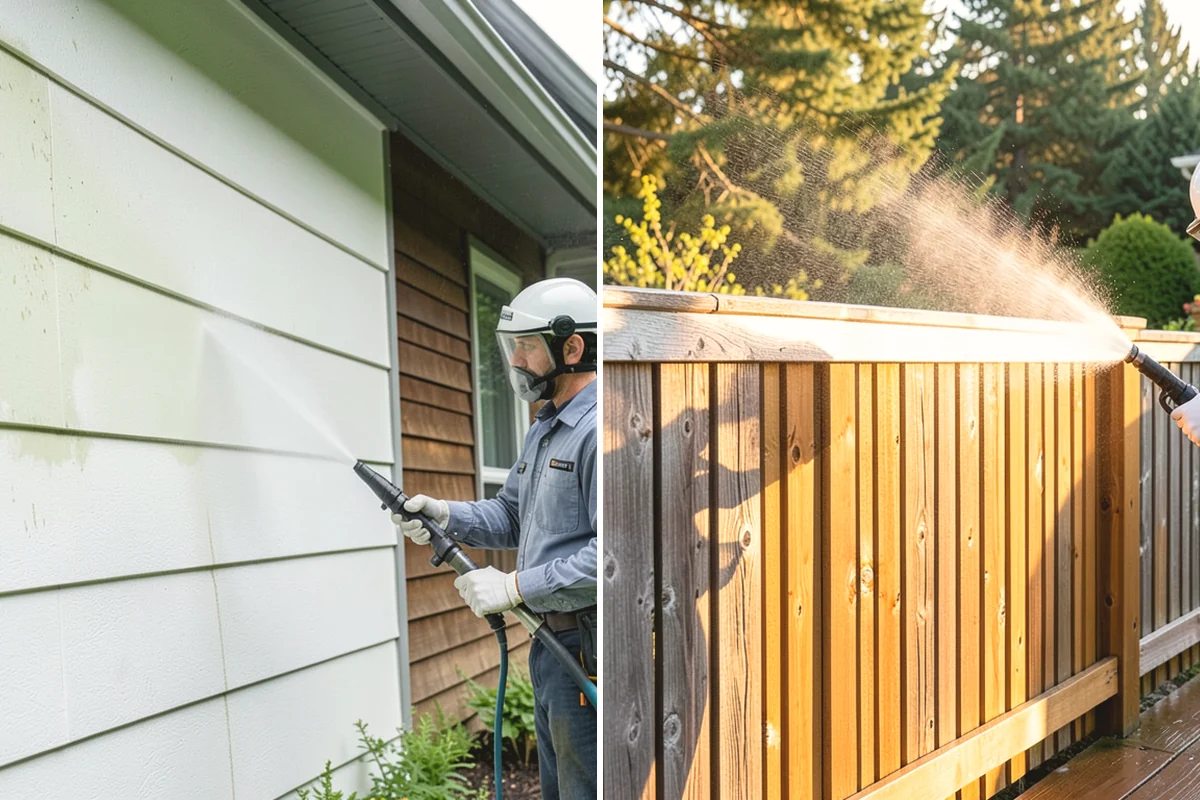 Fall Exterior Cleaning in Mill Creek, Snohomish County, WA - Clear loose leaves and conifer needles from target surfaces