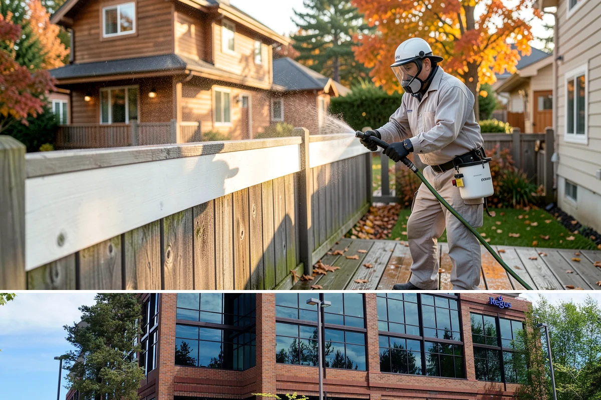 Fall Exterior Cleaning in Mountlake Terrace, Snohomish County, WA - September through early November works best, after the summer growing season and before persistent winter rain arrives.