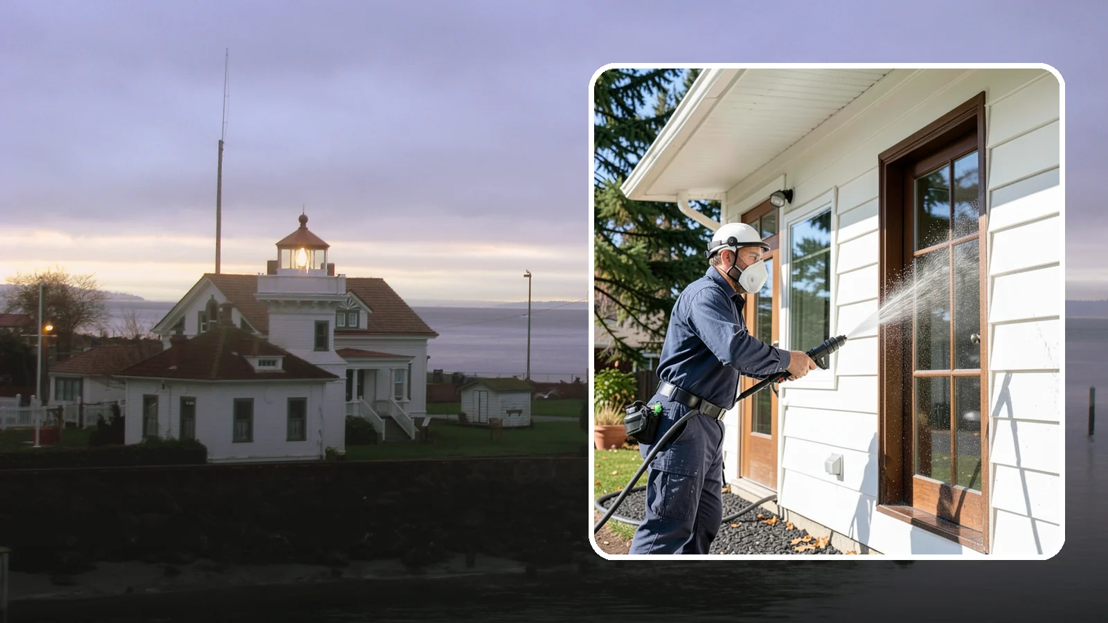 Fall Exterior Cleaning in Mukilteo, Snohomish County, WA - A fall exterior cleaning removes summer's dust and the first flush of autumn debris before Washington's wet season sets in.