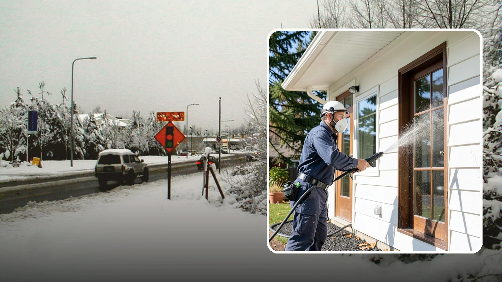 Fall Exterior Cleaning in Newcastle, King County, WA - A fall exterior cleaning removes summer's dust and the first flush of autumn debris before Washington's wet season sets in.