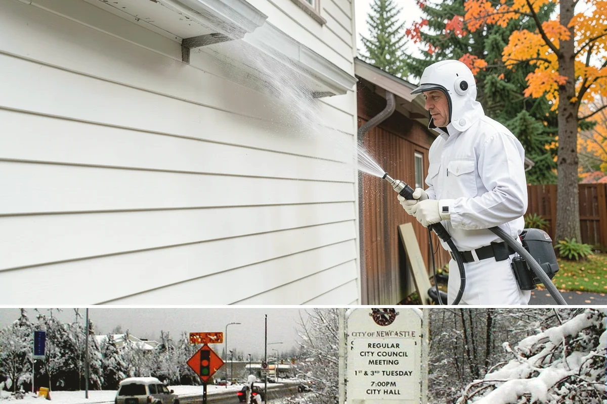 Fall Exterior Cleaning in Newcastle, King County, WA - September through early November works best, after the summer growing season and before persistent winter rain arrives.