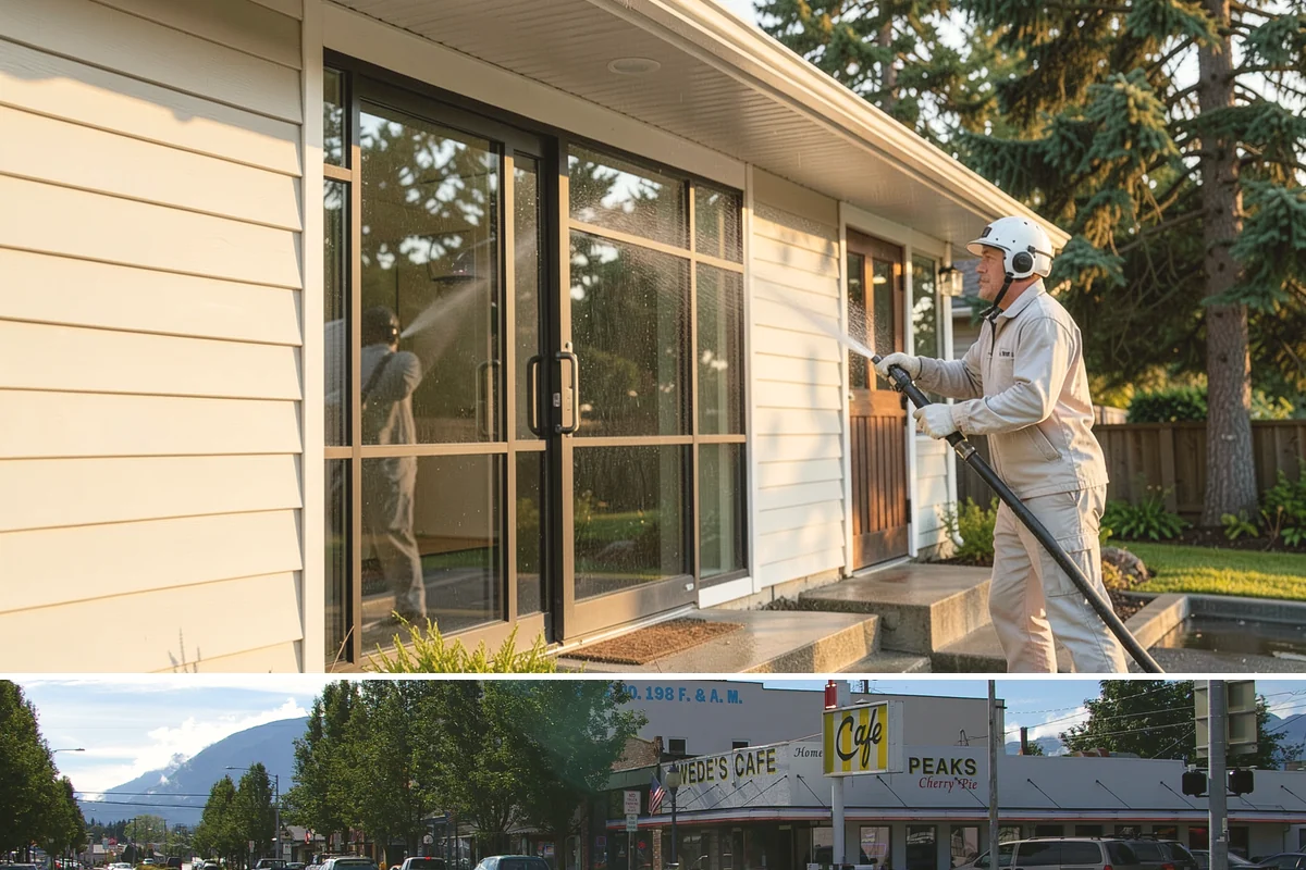 Fall Exterior Cleaning in North Bend, King County, WA - September through early November works best, after the summer growing season and before persistent winter rain arrives.