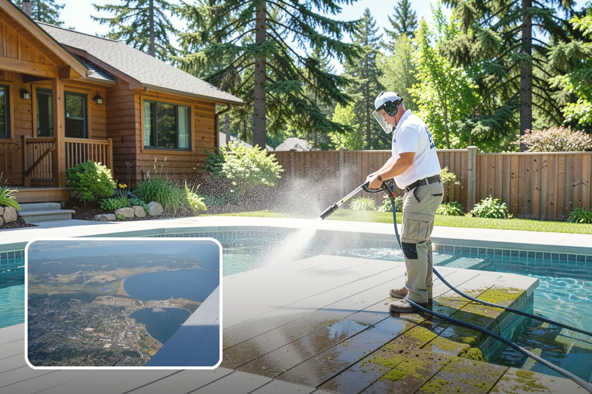 Fall Exterior Cleaning in Oak Harbor, Island County, WA - Strips away summer dust and the season's early leaf and needle fall