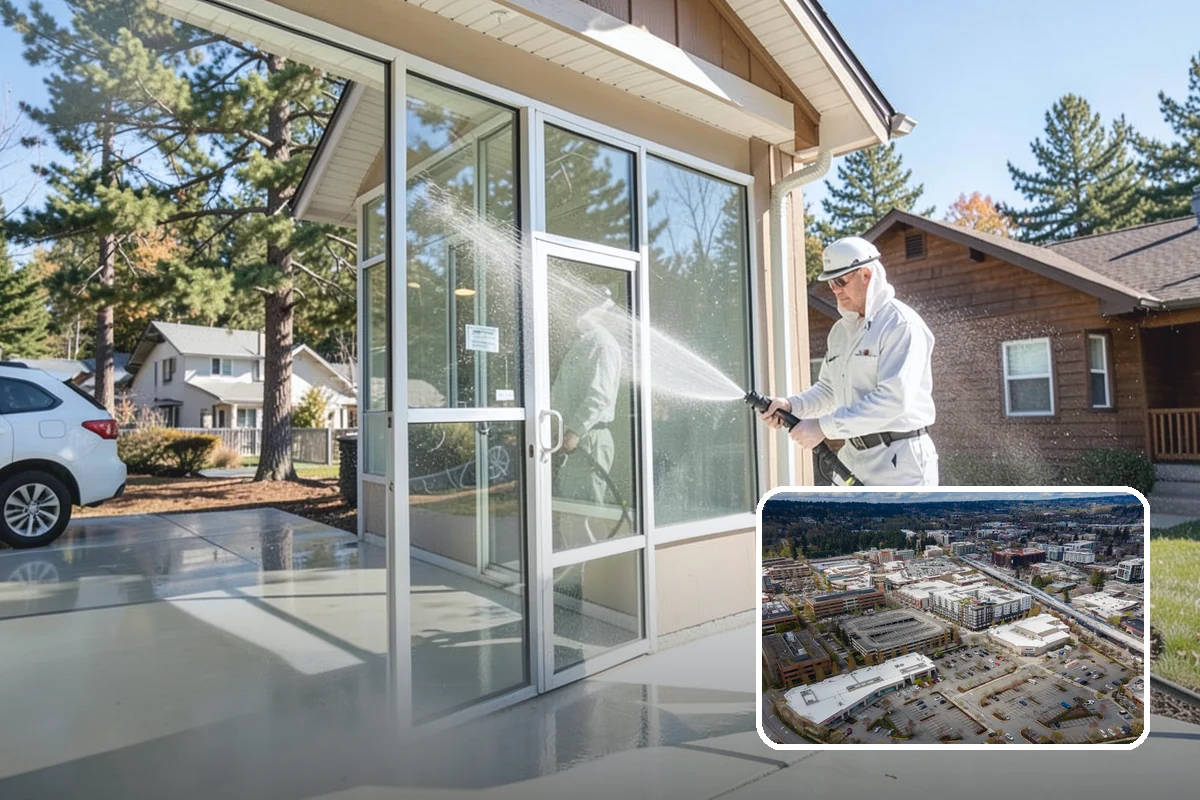 Fall Exterior Cleaning in Redmond, King County, WA - Strips away summer dust and the season's early leaf and needle fall