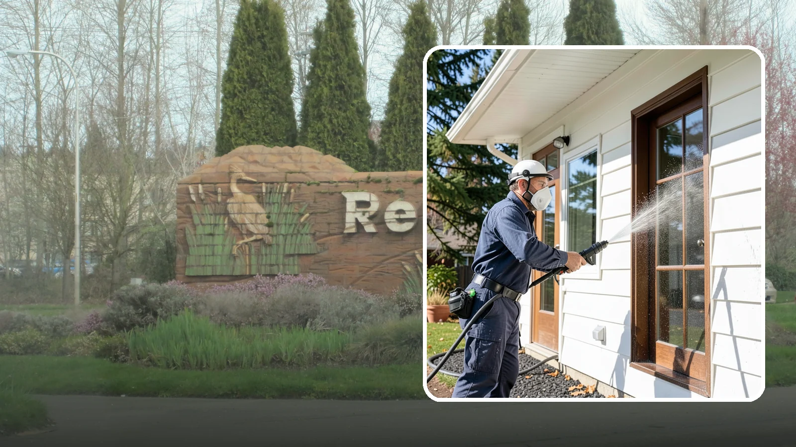 Fall Exterior Cleaning in Renton, King County, WA - A fall exterior cleaning removes summer's dust and the first flush of autumn debris before Washington's wet season sets in.