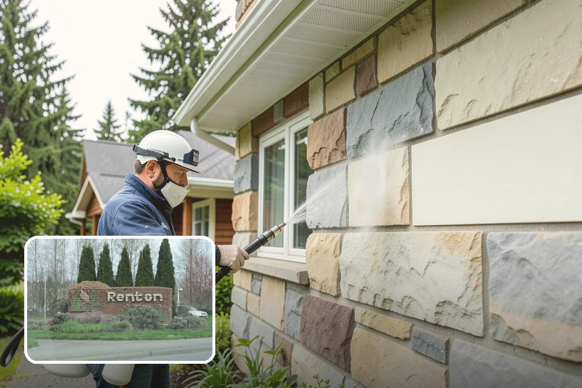 Fall Exterior Cleaning in Renton, King County, WA - Strips away summer dust and the season's early leaf and needle fall