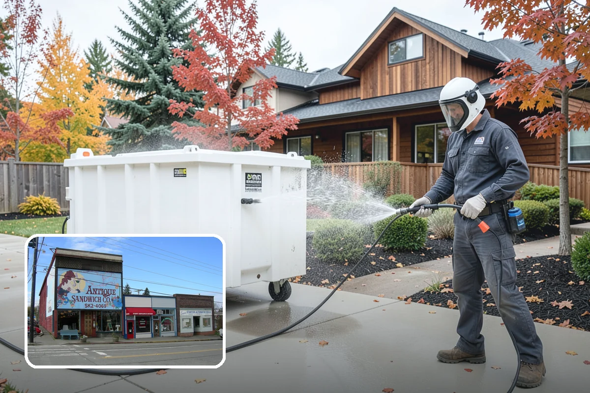 Fall Exterior Cleaning in Ruston, Pierce County, WA - Strips away summer dust and the season's early leaf and needle fall