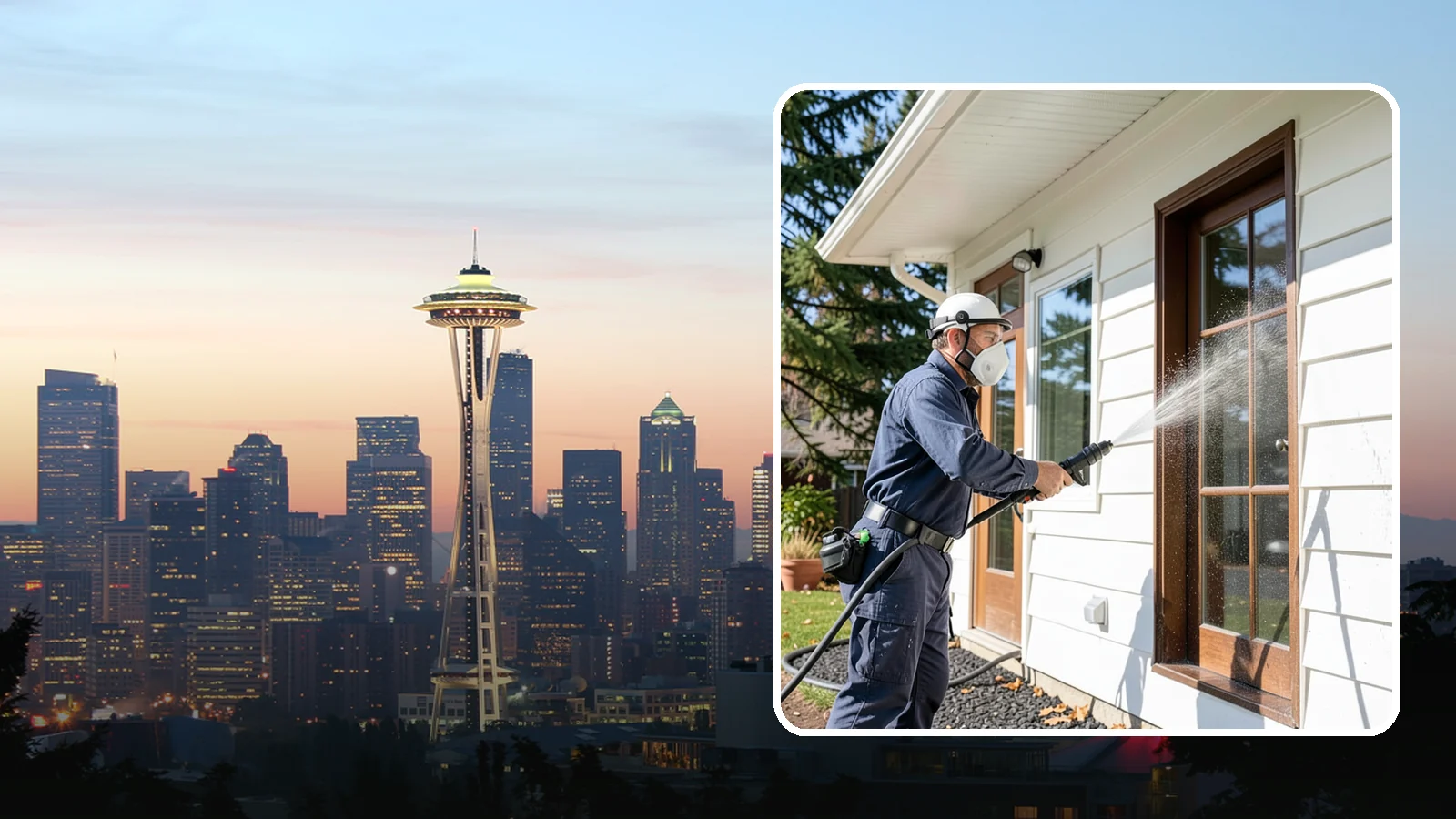 Fall Exterior Cleaning in Seattle, King County, WA - A fall exterior cleaning removes summer's dust and the first flush of autumn debris before Washington's wet season sets in.