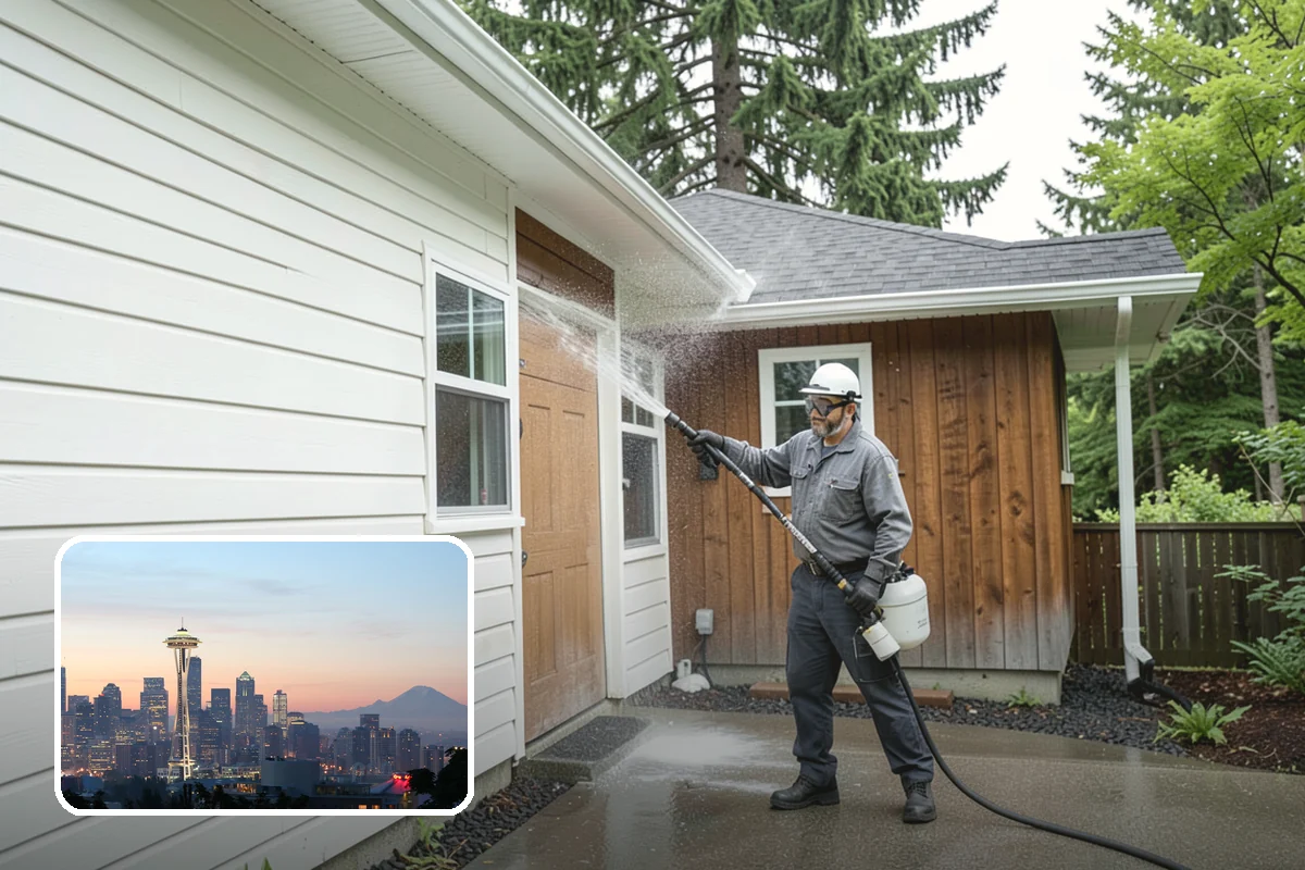 Fall Exterior Cleaning in Seattle, King County, WA - Strips away summer dust and the season's early leaf and needle fall