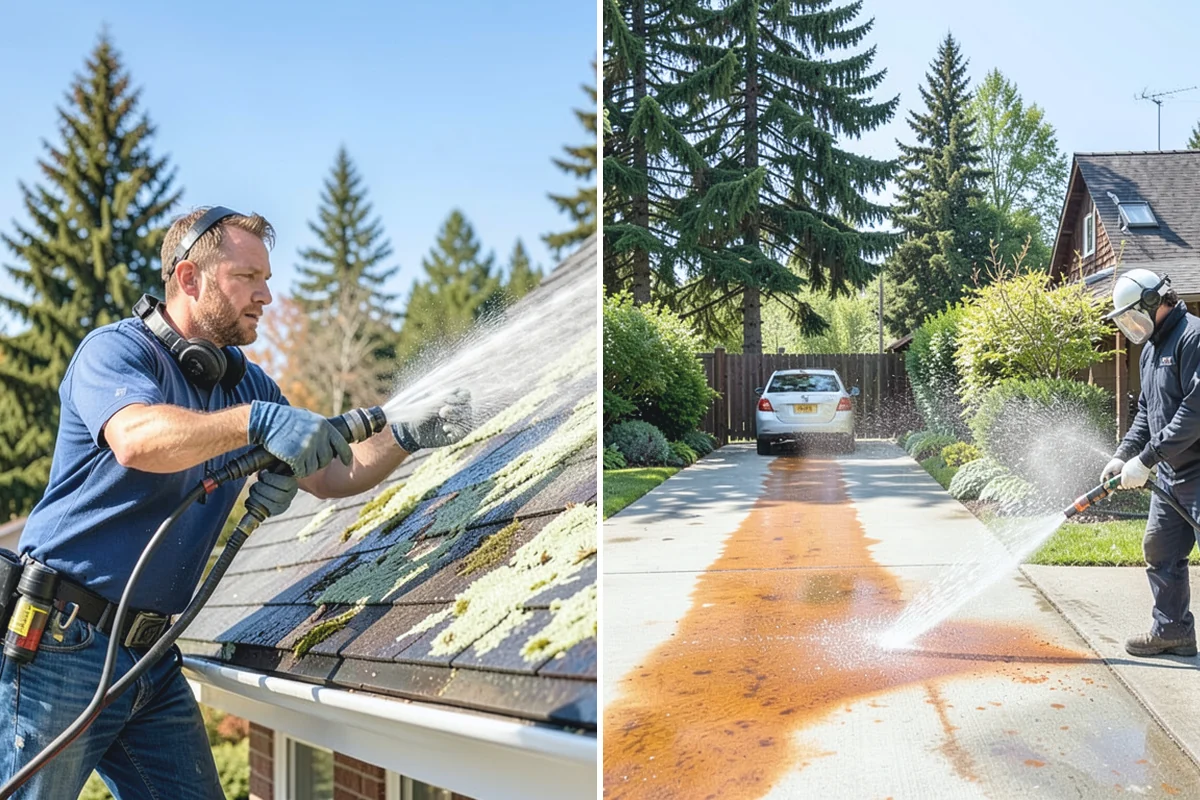 Fall Exterior Cleaning in Skykomish, King County, WA - Clear loose leaves and conifer needles from target surfaces