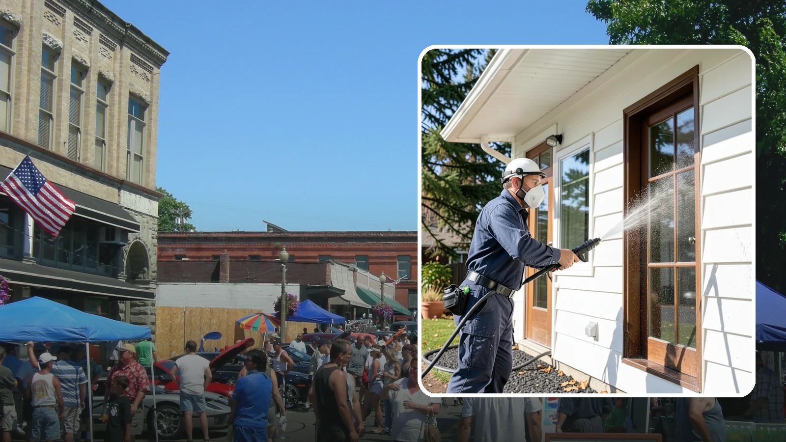 Fall Exterior Cleaning in Snohomish, Snohomish County, WA - A fall exterior cleaning removes summer's dust and the first flush of autumn debris before Washington's wet season sets in.