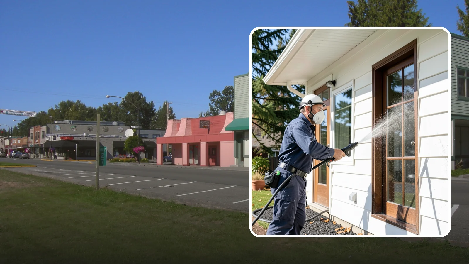 Fall Exterior Cleaning in Snoqualmie, King County, WA - A fall exterior cleaning removes summer's dust and the first flush of autumn debris before Washington's wet season sets in.