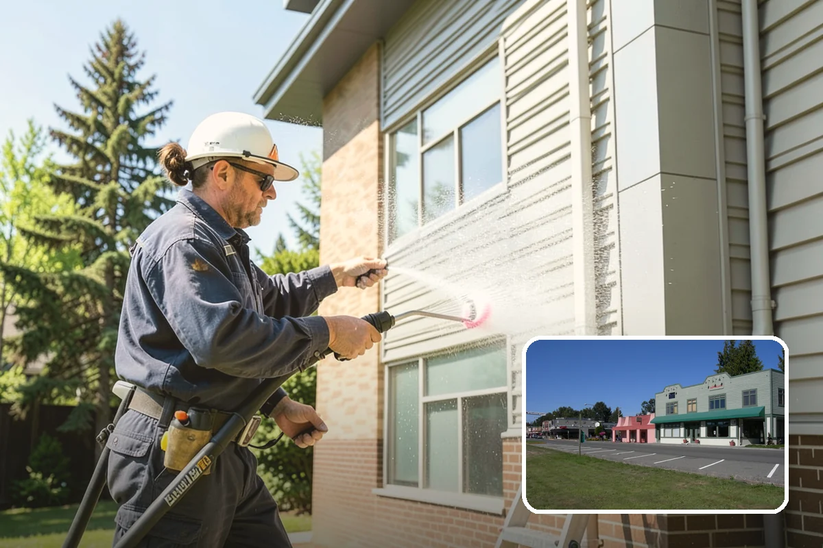 Fall Exterior Cleaning in Snoqualmie, King County, WA - Strips away summer dust and the season's early leaf and needle fall
