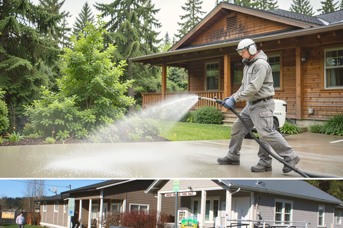 Fall Exterior Cleaning in South Prairie, Pierce County, WA - September through early November works best, after the summer growing season and before persistent winter rain arrives.