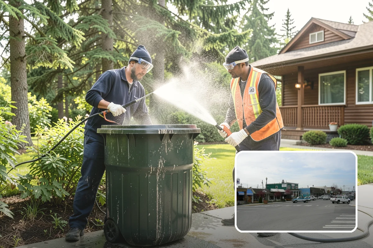Fall Exterior Cleaning in Stanwood, Snohomish County, WA - Strips away summer dust and the season's early leaf and needle fall