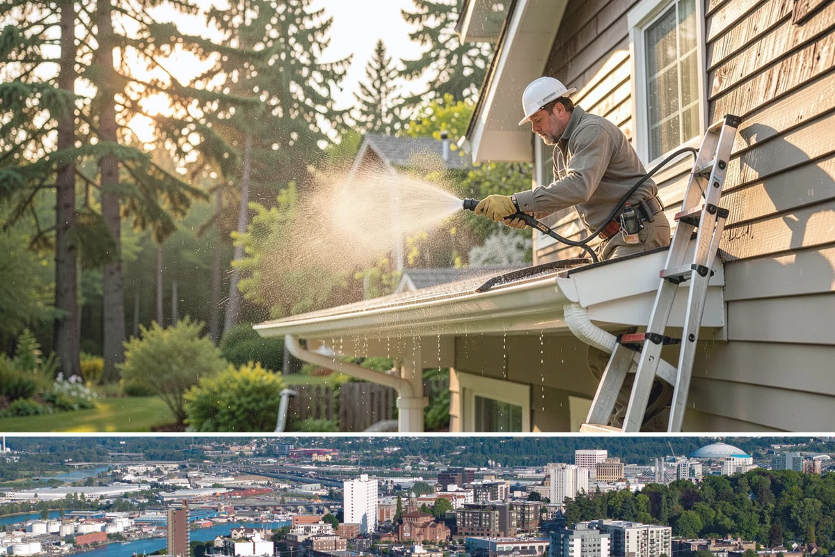 Fall Exterior Cleaning in Tacoma, Pierce County, WA - September through early November works best, after the summer growing season and before persistent winter rain arrives.