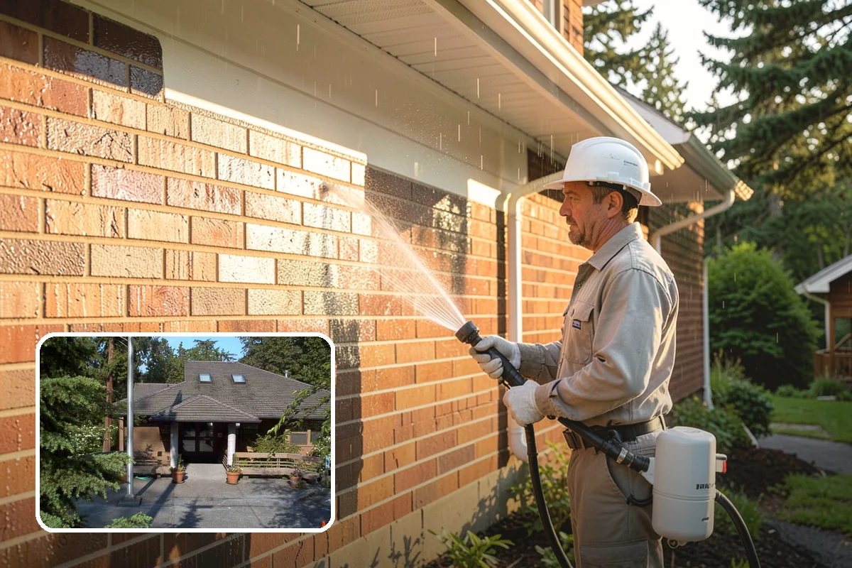 Fall Exterior Cleaning in Yarrow Point, King County, WA - Strips away summer dust and the season's early leaf and needle fall