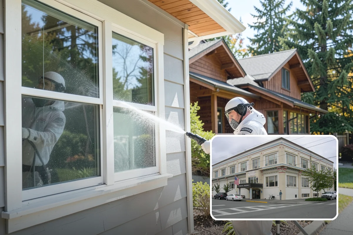 Fence Brightening in Anacortes, Skagit County, WA - Neutralizes cleaner residue and balances the wood's pH
