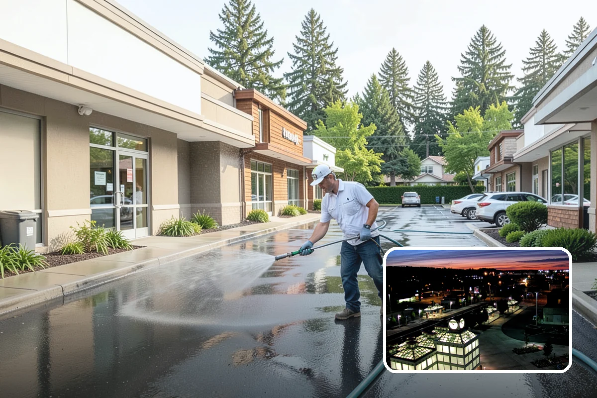 Fence Brightening in Auburn, King County, WA - Neutralizes cleaner residue and balances the wood's pH