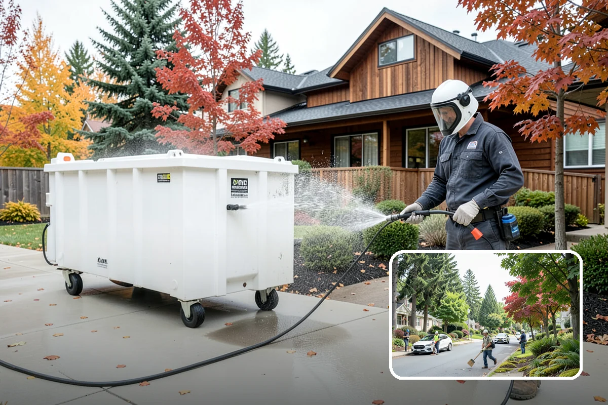 Fence Brightening in Beaux Arts Village, King County, WA - Neutralizes cleaner residue and balances the wood's pH