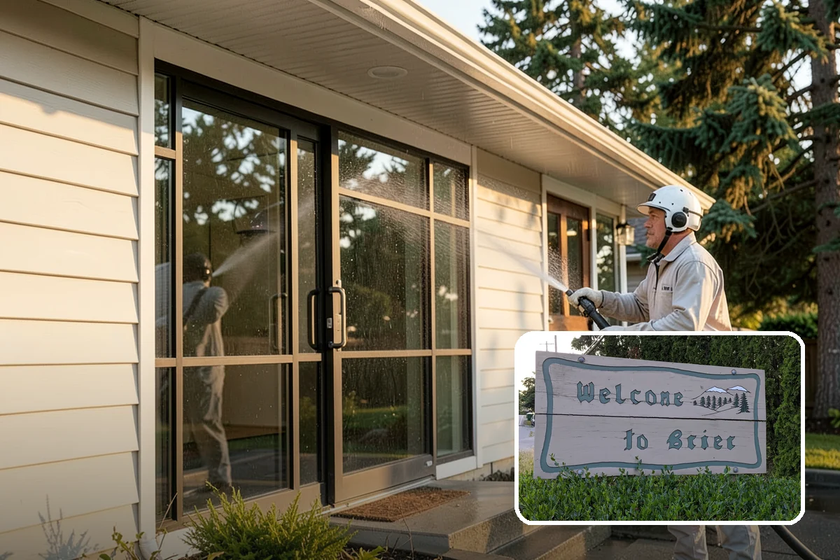 Fence Brightening in Brier, Snohomish County, WA - Neutralizes cleaner residue and balances the wood's pH