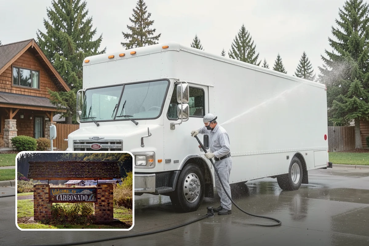 Fence Brightening in Carbonado, Pierce County, WA - Neutralizes cleaner residue and balances the wood's pH