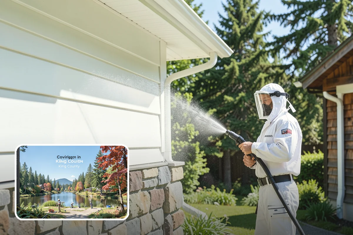 Fence Brightening in Covington, King County, WA - Neutralizes cleaner residue and balances the wood's pH
