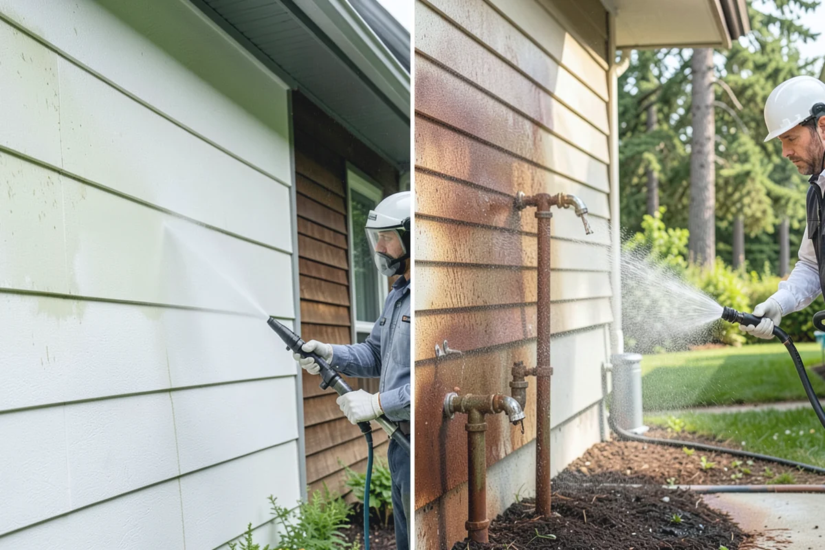 Fence Brightening in Des Moines, King County, WA - Confirm the fence has been washed or stripped first