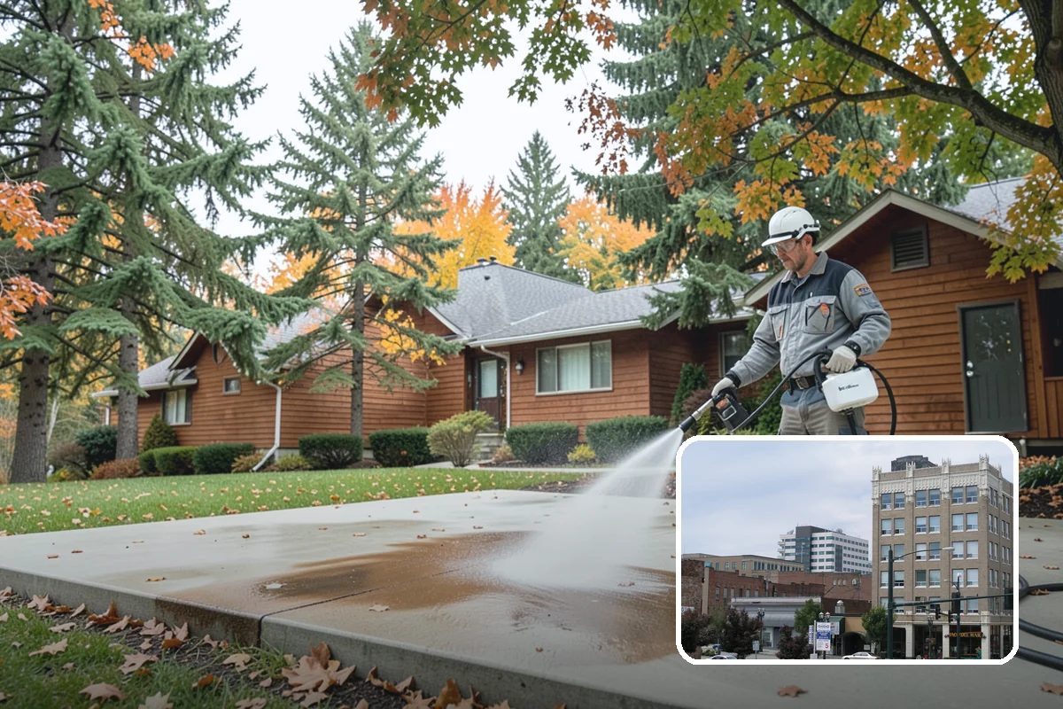 Fence Brightening in Everett, Snohomish County, WA - Neutralizes cleaner residue and balances the wood's pH