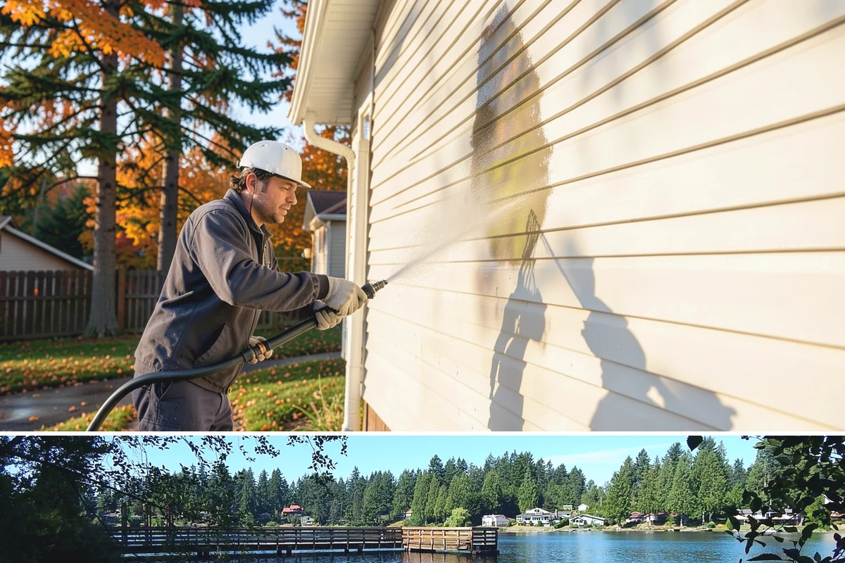 Fence Brightening in Federal Way, King County, WA - Brighten during dry summer weather right before sealing so the wood stays low in moisture.