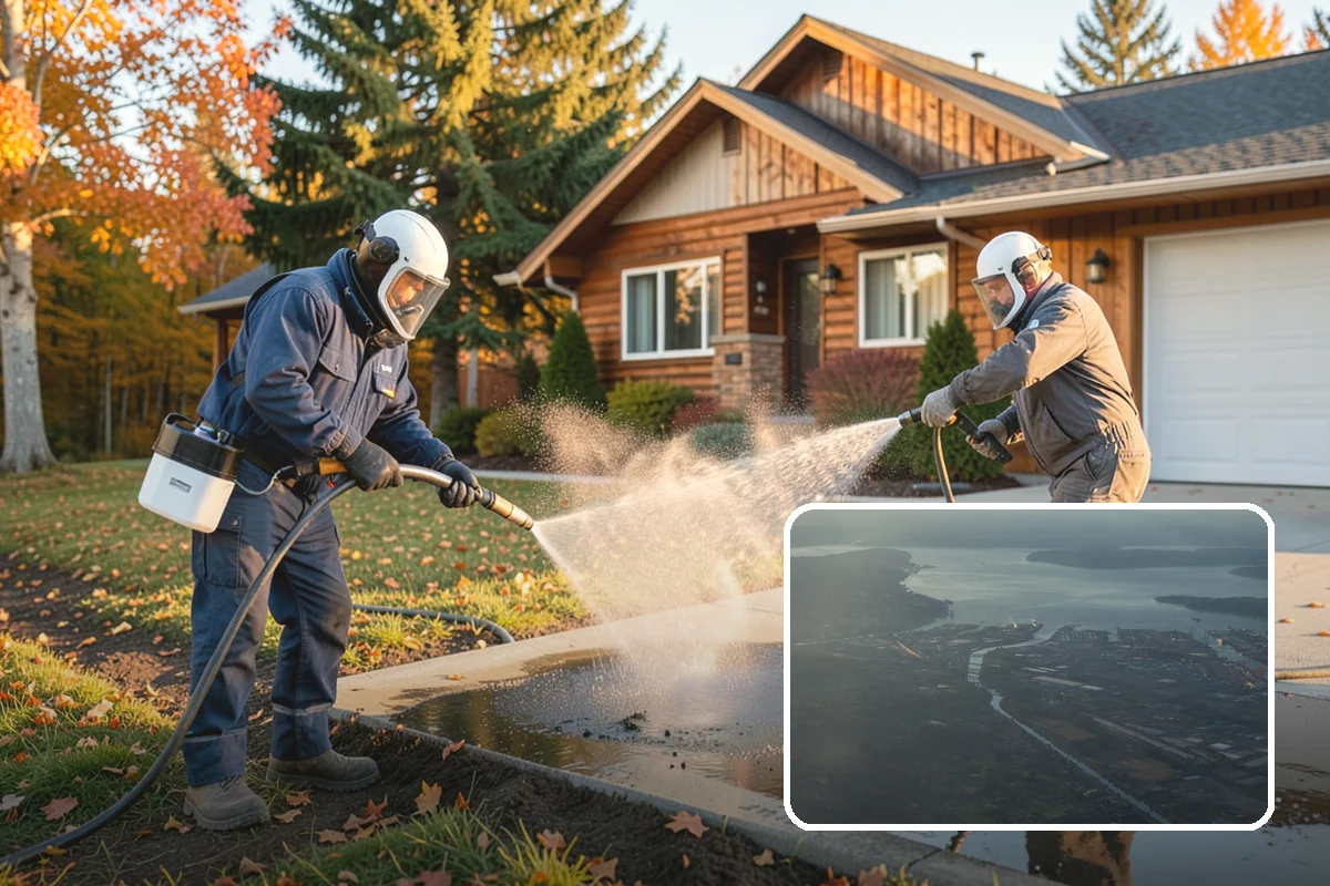 Fence Brightening in Fife, Pierce County, WA - Neutralizes cleaner residue and balances the wood's pH