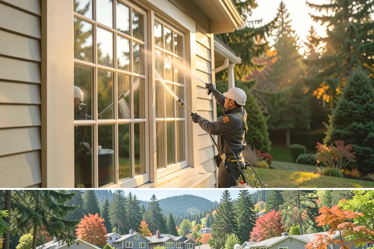 Fence Brightening in Fircrest, Pierce County, WA - Brighten during dry summer weather right before sealing so the wood stays low in moisture.