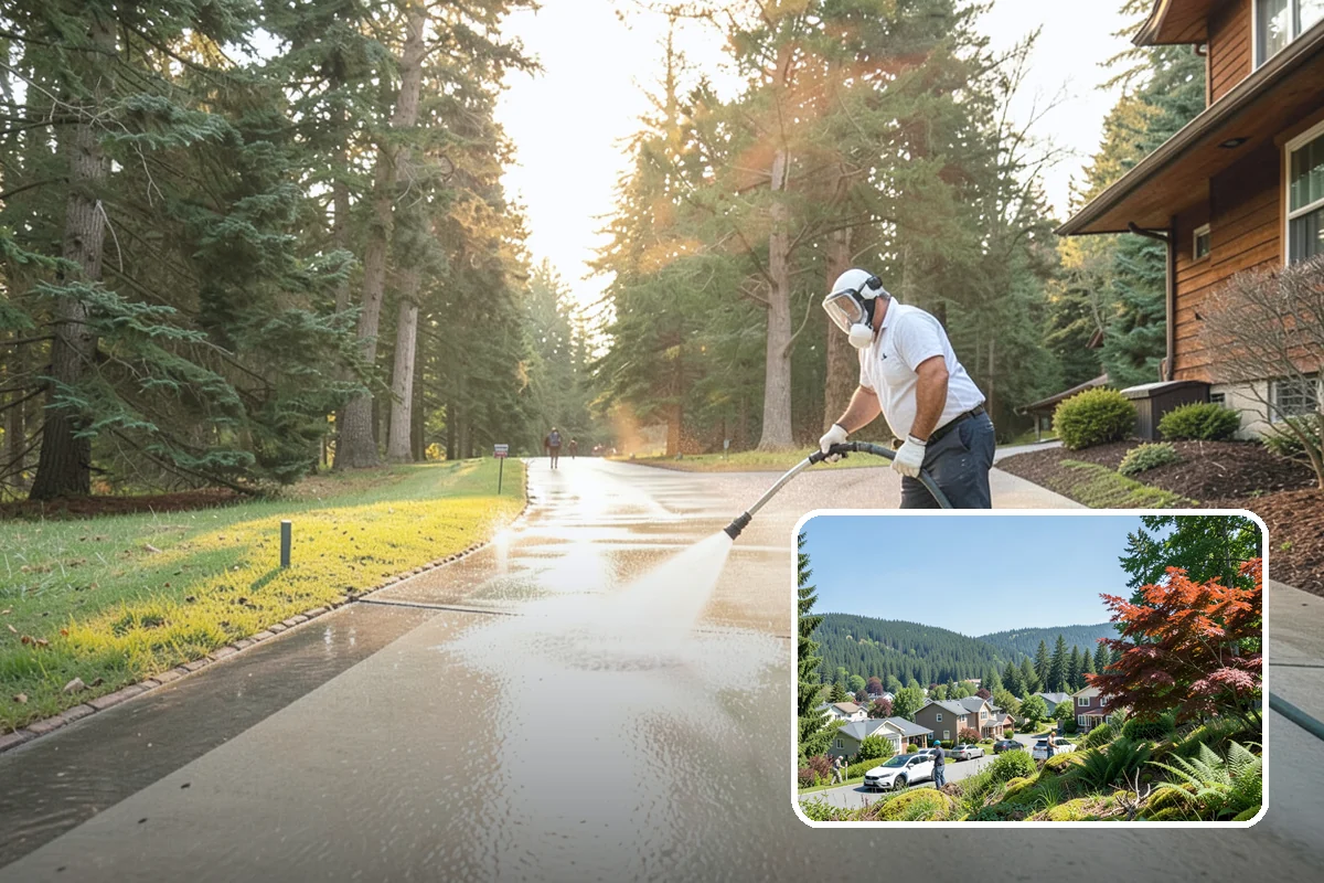Fence Brightening in Index, Snohomish County, WA - Neutralizes cleaner residue and balances the wood's pH