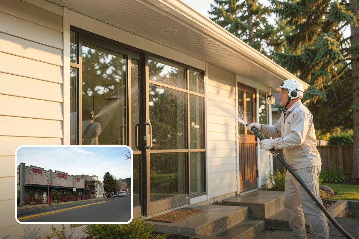 Fence Brightening in Issaquah, King County, WA - Neutralizes cleaner residue and balances the wood's pH