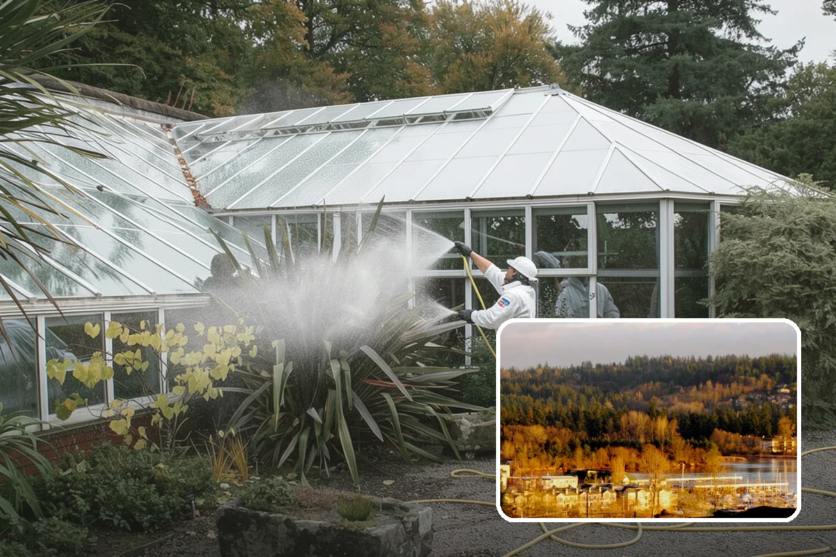 Fence Brightening in Kenmore, King County, WA - Neutralizes cleaner residue and balances the wood's pH