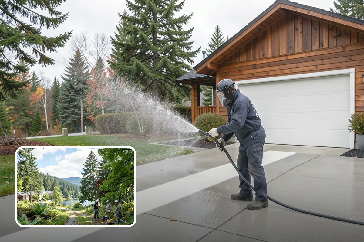 Fence Brightening in Lake Forest Park, King County, WA - Neutralizes cleaner residue and balances the wood's pH