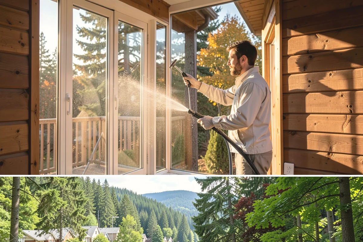 Fence Brightening in Lake Forest Park, King County, WA - Brighten during dry summer weather right before sealing so the wood stays low in moisture.