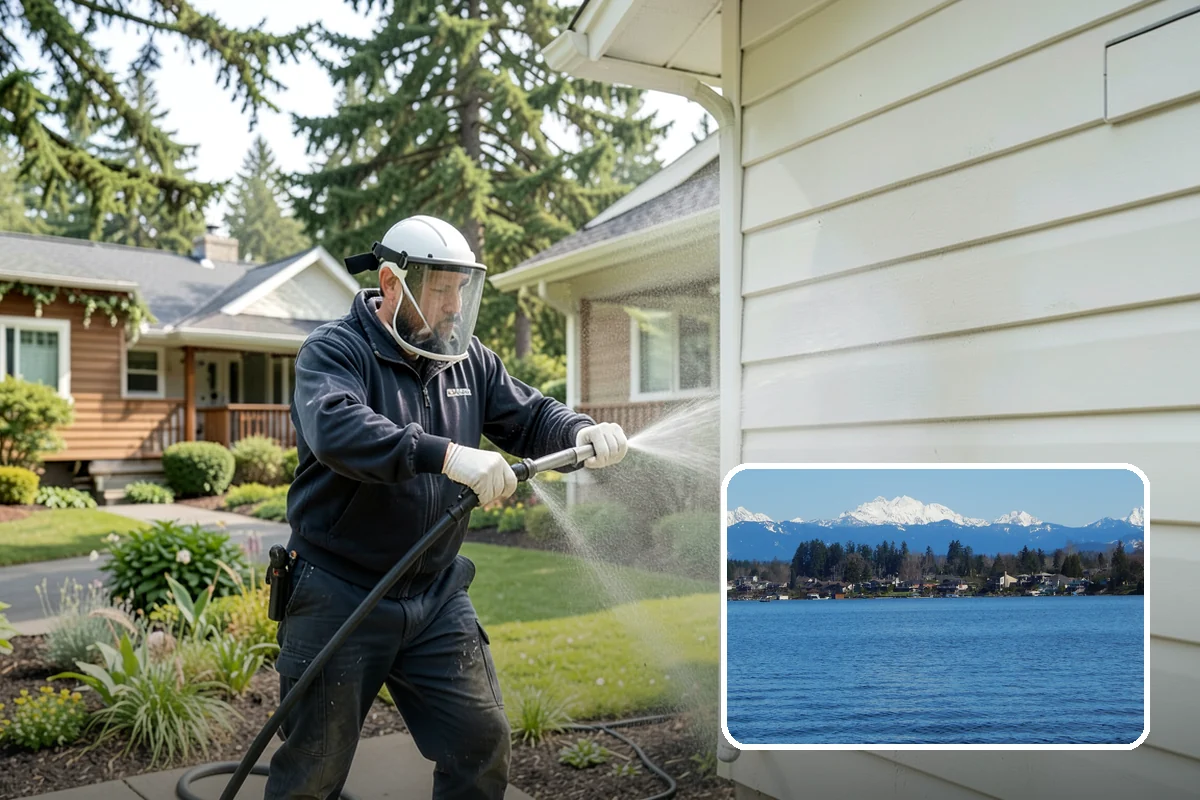 Fence Brightening in Lake Stevens, Snohomish County, WA - Neutralizes cleaner residue and balances the wood's pH