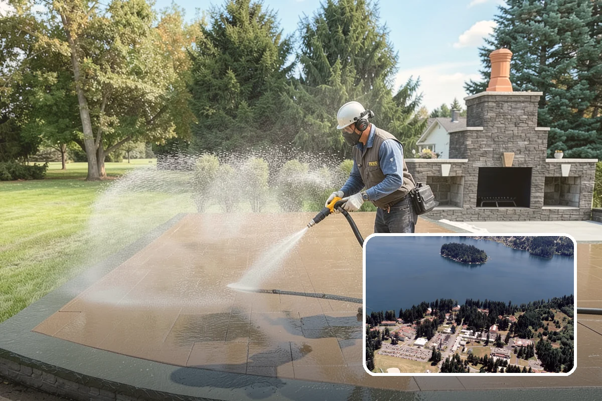Fence Brightening in Lakewood, Pierce County, WA - Neutralizes cleaner residue and balances the wood's pH