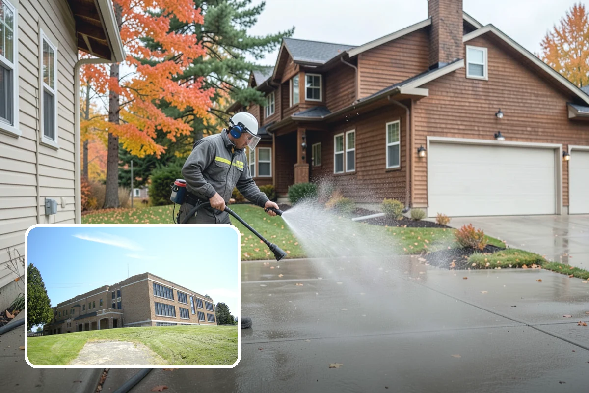 Fence Brightening in Maple Valley, King County, WA - Neutralizes cleaner residue and balances the wood's pH