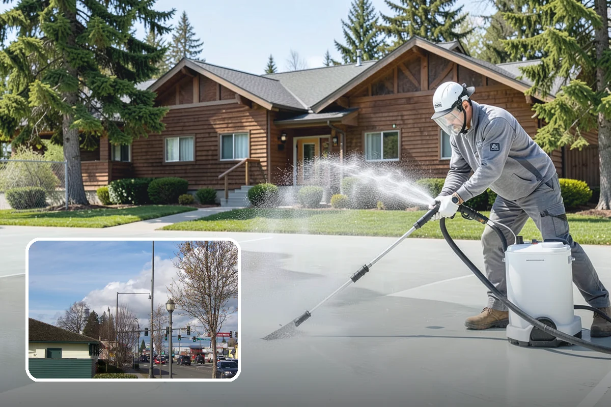 Fence Brightening in Marysville, Snohomish County, WA - Neutralizes cleaner residue and balances the wood's pH