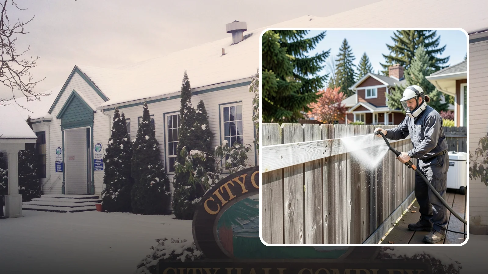 Fence Brightening in Pacific, King County, WA - A brightening rinse that neutralizes cleaners and lifts weathered gray to even out wood fence tone before sealing.