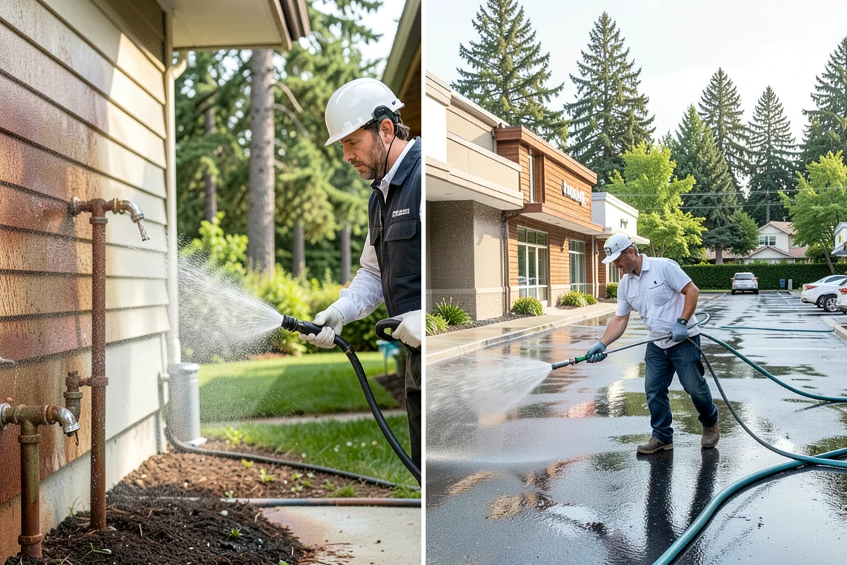 Fence Brightening in Puyallup, Pierce County, WA - Confirm the fence has been washed or stripped first