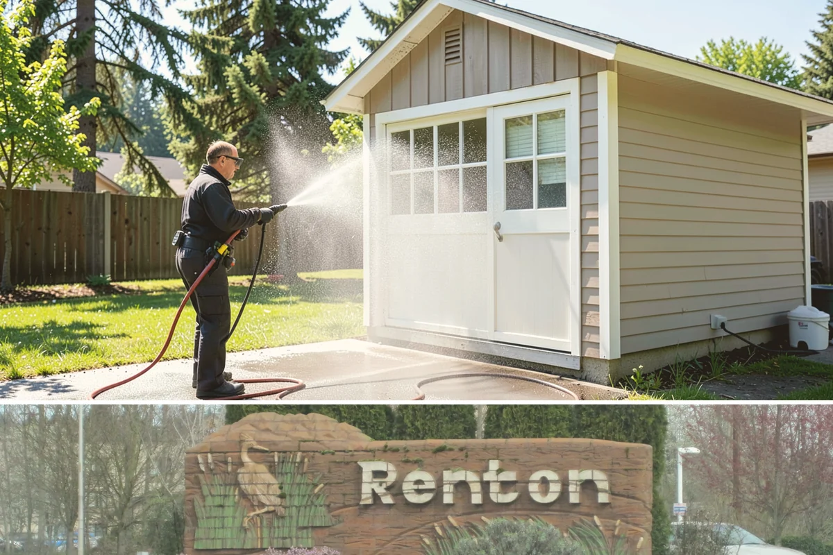 Fence Brightening in Renton, King County, WA - Brighten during dry summer weather right before sealing so the wood stays low in moisture.