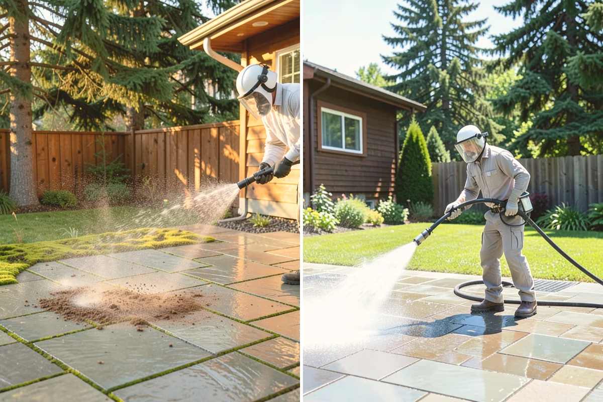 Fence Brightening in Sammamish, King County, WA - Confirm the fence has been washed or stripped first