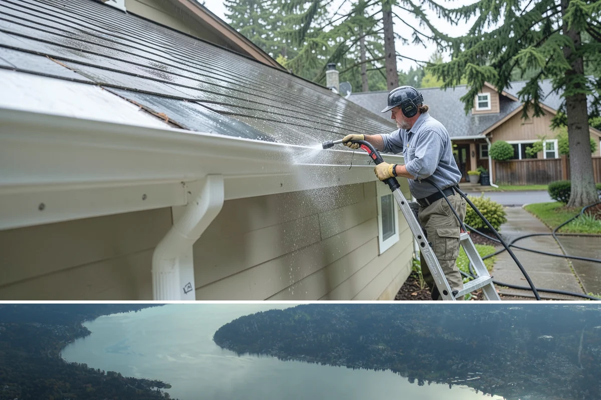 Fence Brightening in Sammamish, King County, WA - Brighten during dry summer weather right before sealing so the wood stays low in moisture.