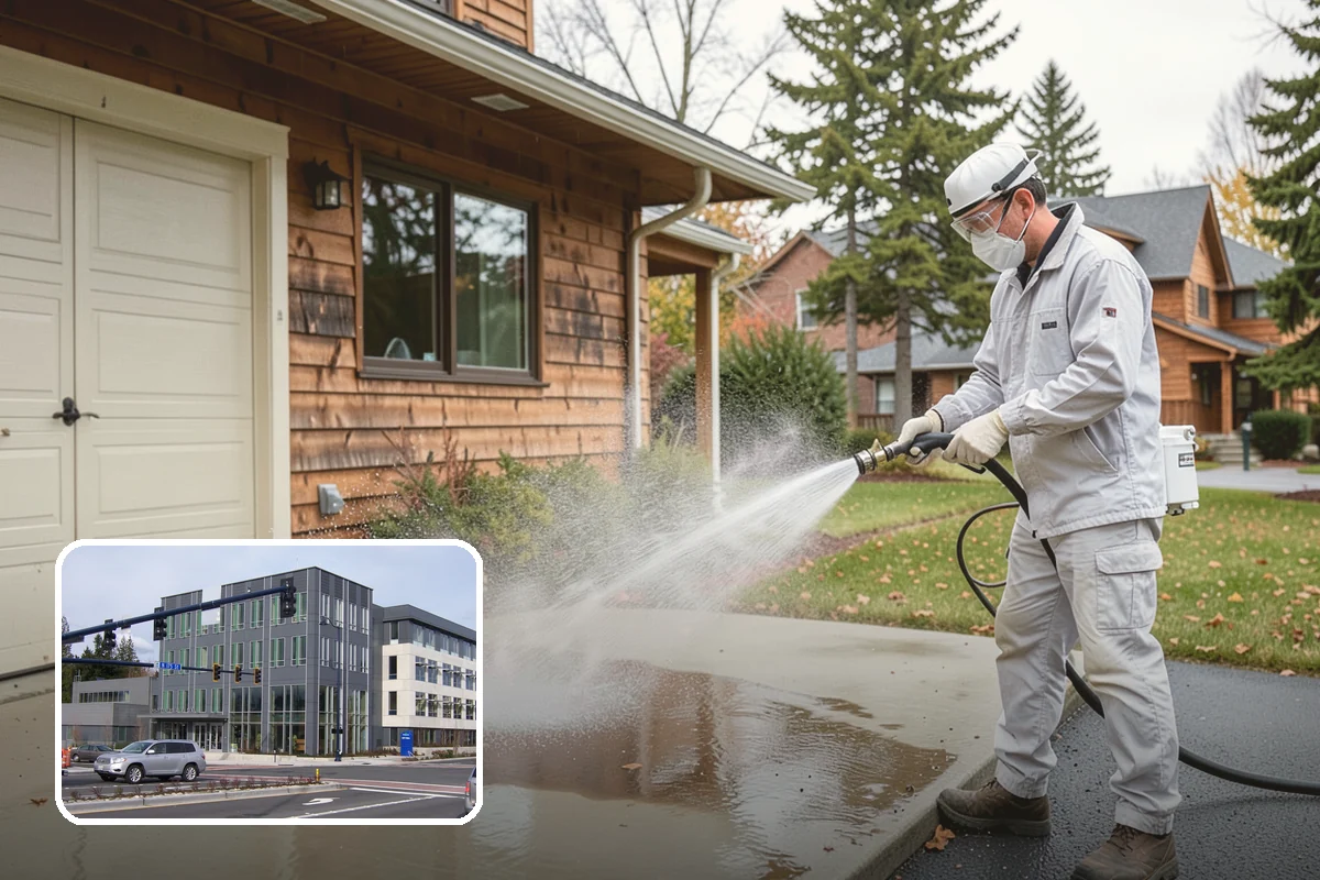 Fence Brightening in Shoreline, King County, WA - Neutralizes cleaner residue and balances the wood's pH